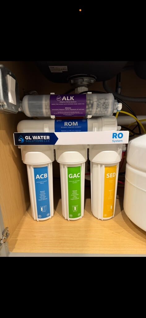 Garage softener + branded GL Water tank