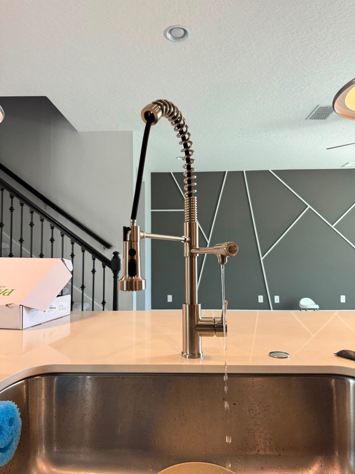 Branded softener tank · garage install